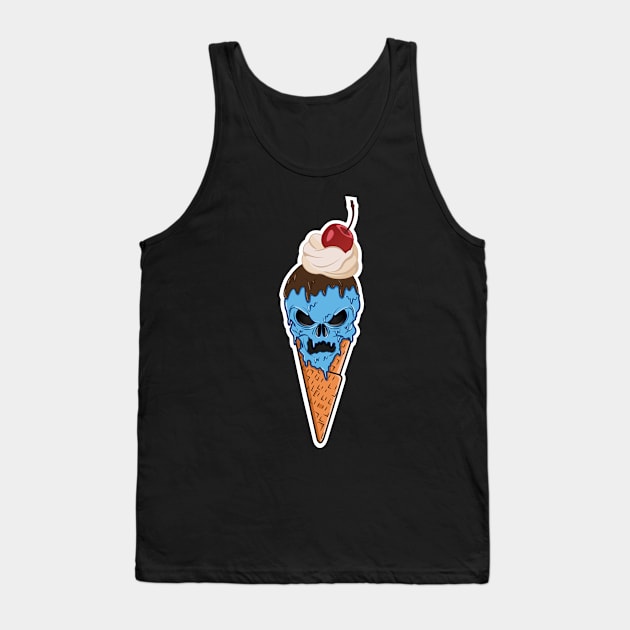 skull cream Tank Top by teahabe